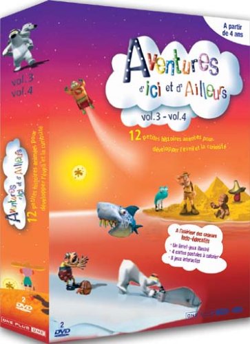 Coffret Aventures D'Ici Et D'Ailleurs Vol. 2 - Inclus 4 Cartes Postales À Colorier Et 1 Livret Illustré