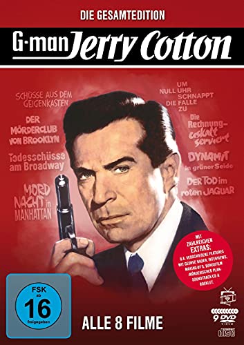 Jerry Cotton - Die Gesamtedition: Alle 8 Filme (Filmjuwelen) [9 Dvds] (Inkl. Soundtrack-Cd)
