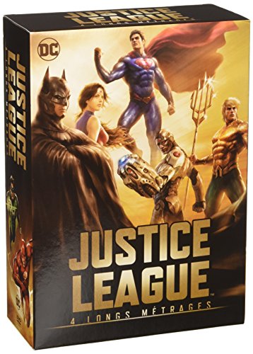 Justice League - 4 Longs Métrages : Le Paradoxe Flashpoint + Le Trône De L'Atlantide + Dieux Et Monstres + Vs Les Teen Titans - Coffret Dvd - Dc Comic