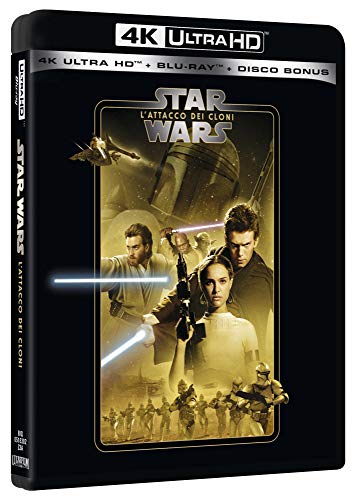 Star Wars 2 L'Attacco Dei Cloni Ultra-Hd 4K (3 Blu-Ray)
