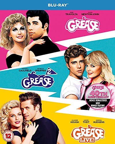 Grease/ Grease 2/ Grease-Live - 40Th Anniversary (3 Blu-Ray) [Edizione: Regno Unito]