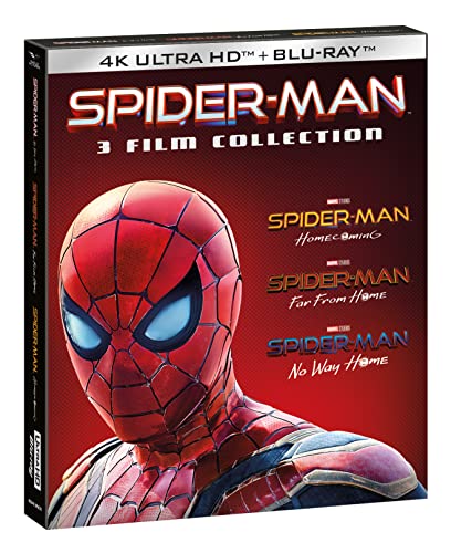 Cofanetto Spider-Man Home Collection 1-3 - 4K ( 3 Blu-Ray 4K Ultra-Hd+ 3 Blu-Ray Hd ) Slipcase + Card Nobilitata (6 Blu Ray)
