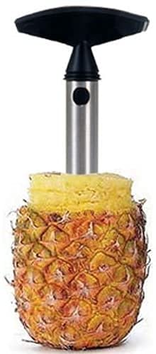 Euronovità En-25647 Sbuccia Affetta Ananas, Acciaio, 9X9X24 Cm