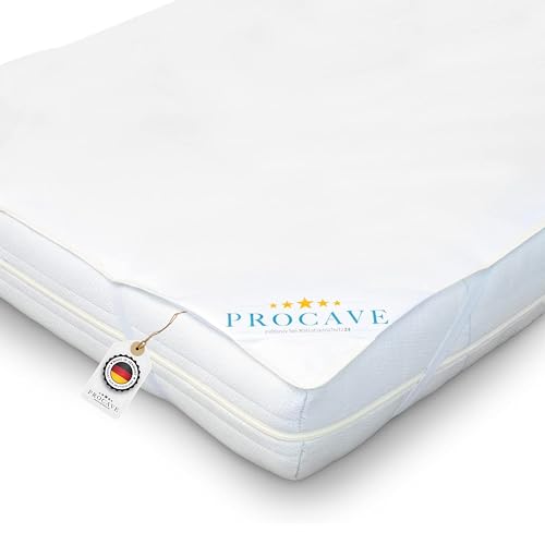 Procave | Coprimaterasso Impermeabile In Diverse Misure | Coprimaterasso Impermeabile Molton | Made In Germany | Federe Per Cuscini | 80X160 Cm