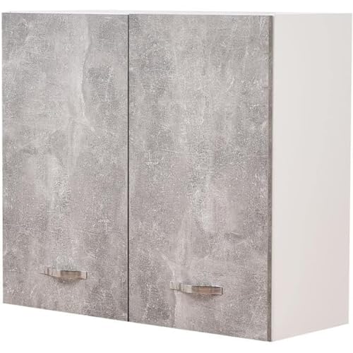 Shally Dogan Pensile Da Cucina A Parete, Armadio Sospeso In Legno Con Due Ante 1 Ripiano E 2 Scomparti, Armadietto Da Muro Spazioso E Resistente, Dime