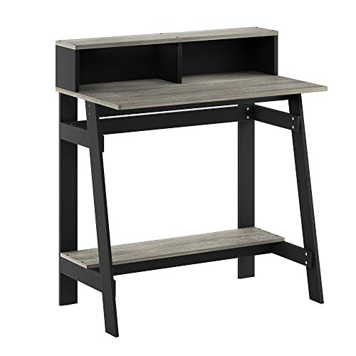 Furinno Simplistic Scrivania Del Computer, Eiche, Nero/Grigio Quercia, 31.5 X 35.5-Inches
