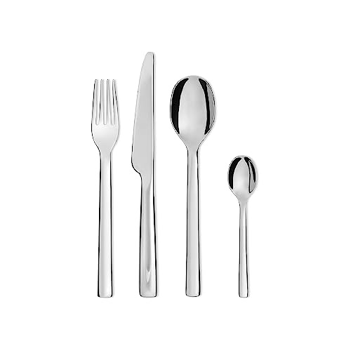 Alessi Ovale Reb09S24 Servizio Completo Di Posate Di Design, 24 Pezzi In Acciaio Inox