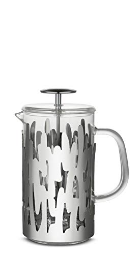 Alessi Barkoffee Bm12/8 - Caffettiera A Presso-Filtro, Acciaio Inossidabile 18/10, Acciaio