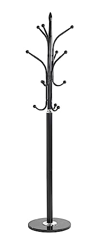 Haku Möbel Appendiabiti, Marmo, Cromo Nero, Ø 40 X H 179 Cm
