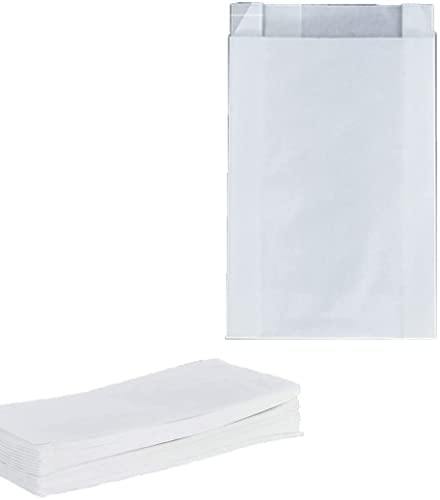 Viviihoo 100 Sacchetti Di Carta Bianca Sacchetti Regalo Di Carta Kraft Fai Da Te Decorazione Fai Da Te Sacchetto Di Imballaggio Regalo Di Caramelle Fe