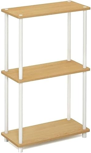 Furinno Scaffali Senza Attrezzi Beech/White Tubi Tondi