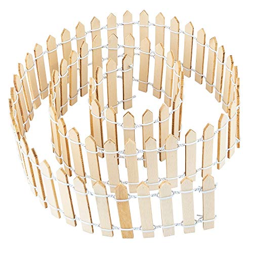 Ideen Mit Herz - Mini Recinzione In Legno | 90 Cm Di Lunghezza | Piccola Recinzione Per Bricolage E Decorazione | Per Modellismo, Casa Delle Bambole,