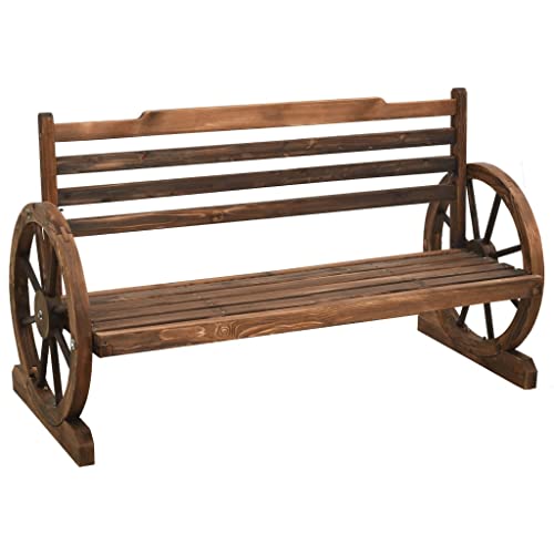 Vidaxl Panchina Da Giardino 122 Cm In Legno Massello Di Abete