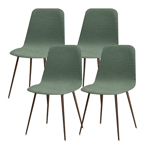 Lydevo Coprisedia Elasticizzati Con Schienale 4 Pezzi,Coprisedia Con Schienale Rotondo Per Sala Da Pranzo Jacquard Lavabile Universale,Fodere Per Sedi
