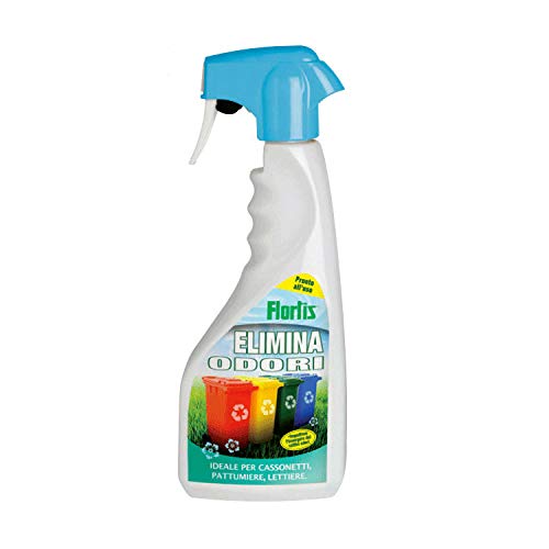 Flortis Spray Elimina Odori Ideale Per Cassonetti Pattumiere Lettiere 500Ml