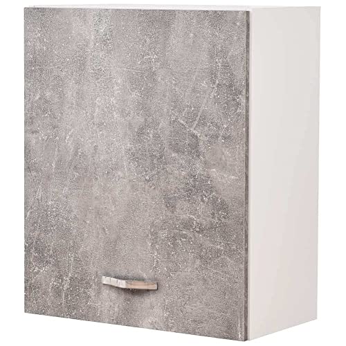 Shally Dogan Pensile Da Cucina A Parete, Armadio Sospeso In Legno Con Anta Singola 1 Ripiano E 2 Scomparti, Armadietto Da Muro Spazioso E Resistente, 