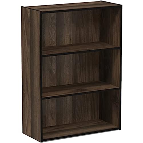 Furinno Pasir Librerie, Legno, Columbia Noce, 24.64 X 24.64 X 80.01 Cm