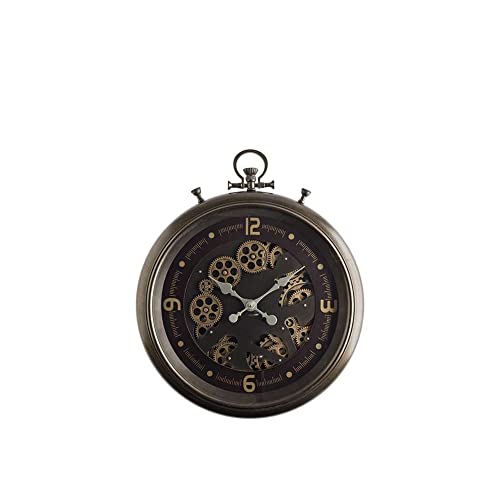 Brandani, Orologio Parete Meccanismo A Vista Metal Cm. 52