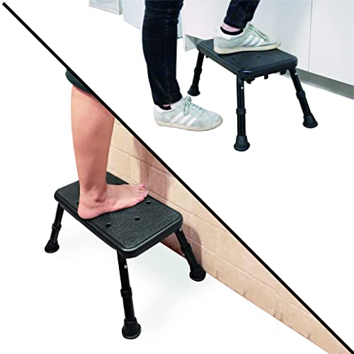 Pepe - Gradino Per Vasca Da Bagno 25,5 Cm (Fino A 180 Kg), Gradino Cucina Roulotte, Scaletta Vasca Da Bagno Robusto, Gradino Bagno Anziani, Sgabello A