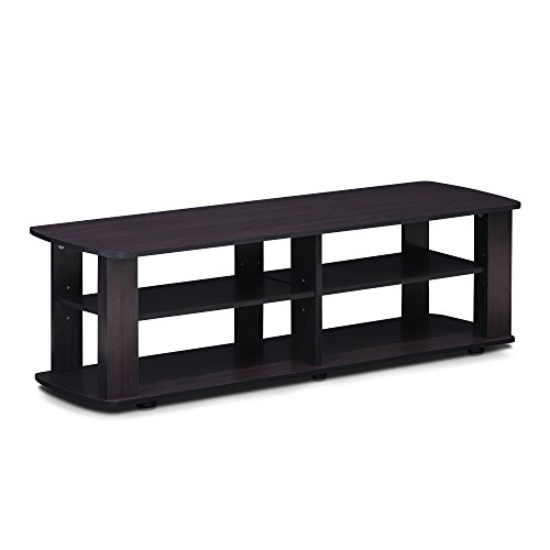 Furinno 11191Dwn Centro Di Intrattenimento Tv, Dark Walnut, Short 43.3"(W) X13.4(H) X13.1(D)