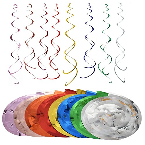 48 Pezzi Decorazioni A Spirale, Multicolore Ornamento A Spirale Decorazioni Stelle Filanti, Vortice Da Appendere Al Soffitto Per Matrimoni Feste Di Co