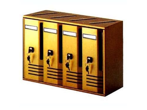 Alubox Cassetta Postale Casellari Blocchiere 6 Elementi Colore Nero Ghisa
