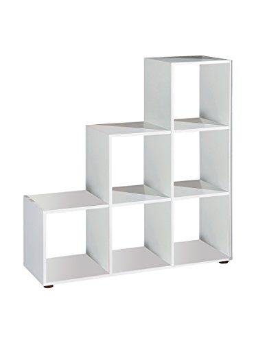 Links - Capri G5 - Libreria. Dim: 104,5X33X109 H Cm. Col: Bianco. Mat: Nobilitato.