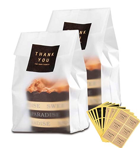 N Heinton 60 Pezzi Borse Per Biscotti, 7 X 6Cm Cellophane Traslucido Per Violoncello Piatto Sacchetti Per Dolci Caramelle Cioccolato, Confezioni Snack