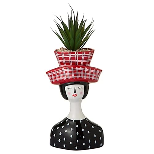 Montemaggi Pop Girl Cappello Rosso Vaso Con Piantina Varie Misure (M)