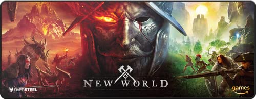 Oversteel - Magnalium Aeternum Tappetino Per Mouse Da Gioco Per Pc, Dimensione Xl (900X350X4 Mm), New World Edizione