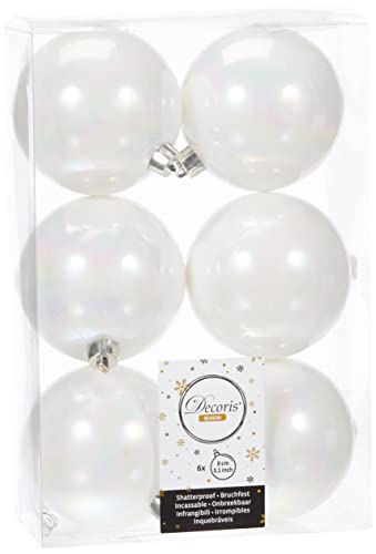 Eminza Assortimento Di Palline Di Natale Atiam Bianco