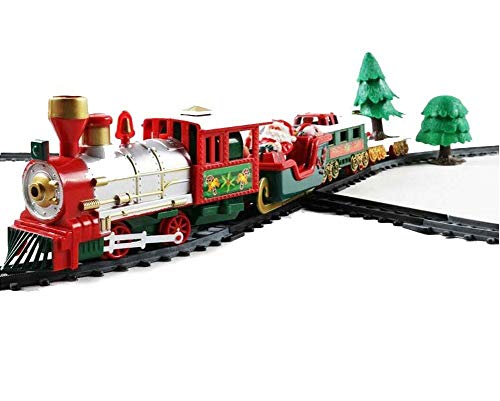 Trenino Natalizio Elettrico 22 Pezzi Con Musica, Luce E Movimento.