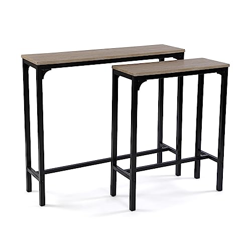 Versa Doncaster Consolle Ingresso, Tavolo Consolle, Tavolino Ingresso, Tavolo Salotto, Mobile Ingresso, Misure (A X L X L) 80 X 25 X 95 Cm, Legno E Me