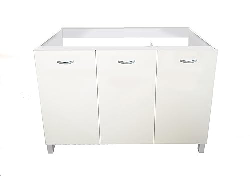 Mabel Mobile Sottolavello Cucina Bianco 3 Ante Organizer Sottolavello Cucina In Legno Nobilitato Finitura Antigraffio Mobile Cucina Facile Da Montare