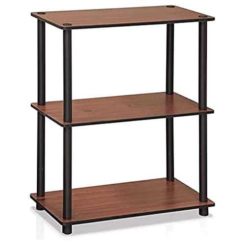 Furinno Scaffali Senza Attrezzi Dark Cherry/Black Tubi Tondi