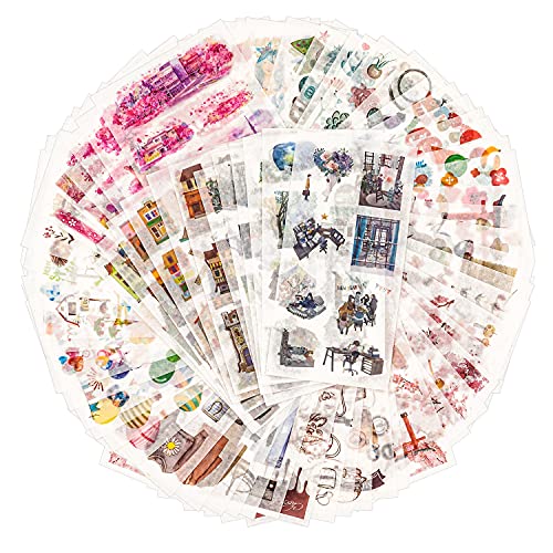 72 Fogli Adesivo Per Scrapbooking Washi Adesivo Adesivo Decorativo Adesivo Pianificatore Adesivo Ufficiale Per Adulti Per Diary Album Creazione Di Car