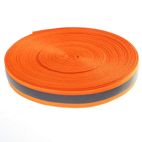 Riflettente Nastro Cucito 46 Metri X 20Mm, Tessuto Catarifrangente Di Sicurezza, Striscia Per Cucitura, Ad Alta Visibilità Per Vestiti, Zaini, Borse P