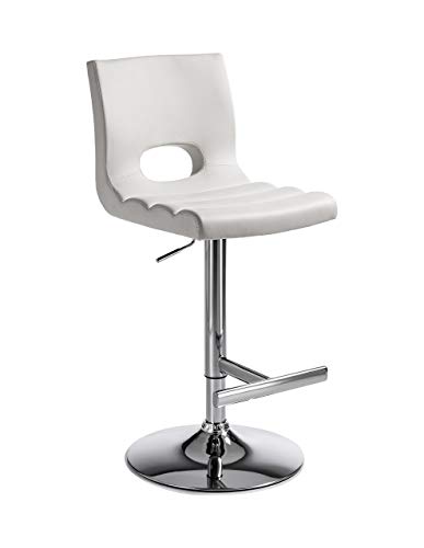 Wink Design, Billings, Sgabello, Finta Pelle, Bianco