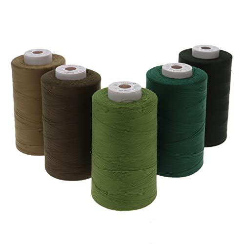 Sewfil Dacor 120 - Confezione Di Fili Per Cucito 100% Poliestere - 5 Coni (5 X 5.000 Metri) - Mix 08