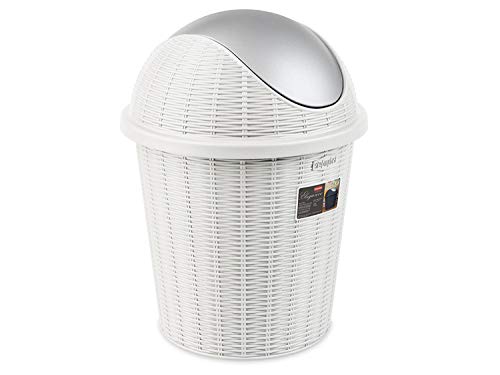 Cestino Bascula 10Lt Elegance Bianco