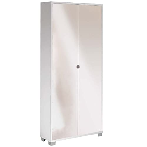 Sarmog Kit Armadio 2 Ante Con Specchio Frontale Incluso H190 L83 P29 Cm Finitura Bianco 747Spk