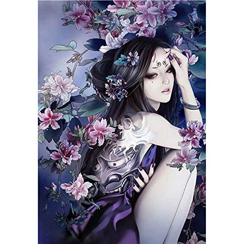 Kit Per Diamond Painting Con I Numeri Diamond Art 5D Fai Da Te Set Completo Di Punto Croce In Resina Bellezza, Pittura Diamante Decorazione Per La Cas