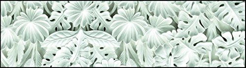 Viva Tappeti Vista Bw05 Tappeto, Vinile, Bianco, 120 X 50 Cm