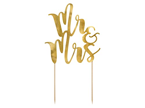 Partydeco Pick Mr&Mrs Sposi Per Torta