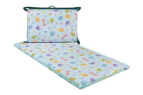 Ghiocuscini, Materasso Lettino Bambino Pieghevole Cm 60X120X4,5,Materassino Culla Neonato, Materassino Lettino Campeggio Bimbo 100% Made In Italy (Cot