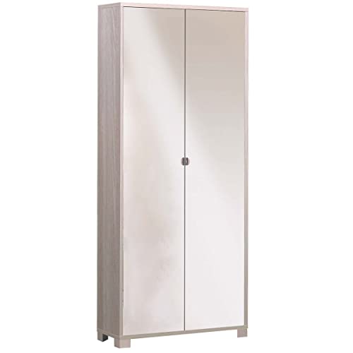 Sarmog Kit Armadio 2 Ante Con Specchio Frontale Incluso H190 L83 P29 Cm Finitura Olmo 747Spk
