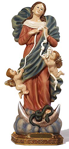 Paben Statua Madonna Scioglie Nodi In Resina Cm. 14,5 By