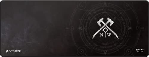 Oversteel - Aeternum Tappetino Per Mouse Da Gioco Per Pc, Misura Xl (900X350X4 Mm), New World Edizione