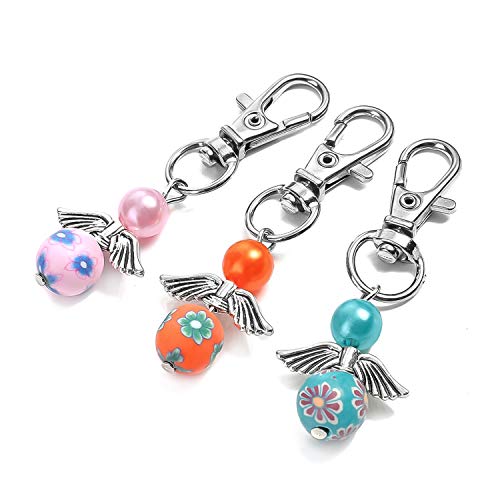 Oumezon 40 Set Ciondolo Battesimo Matrimonio Comunione Natale Conferma Regalo Per Ospiti Ciondolo Perlina Angelo Angelo Custode Compleanno Natale Batt