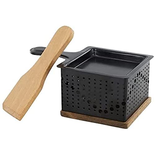 Cook Concept Kc2487 Raclette Individuale A La Candela, Metal-Fer Bois-Acacia, Bambù-Acciaio